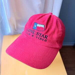 Vintage Y2K Lone Star Film & Video Hat | Texas Flag Embroidery Cap